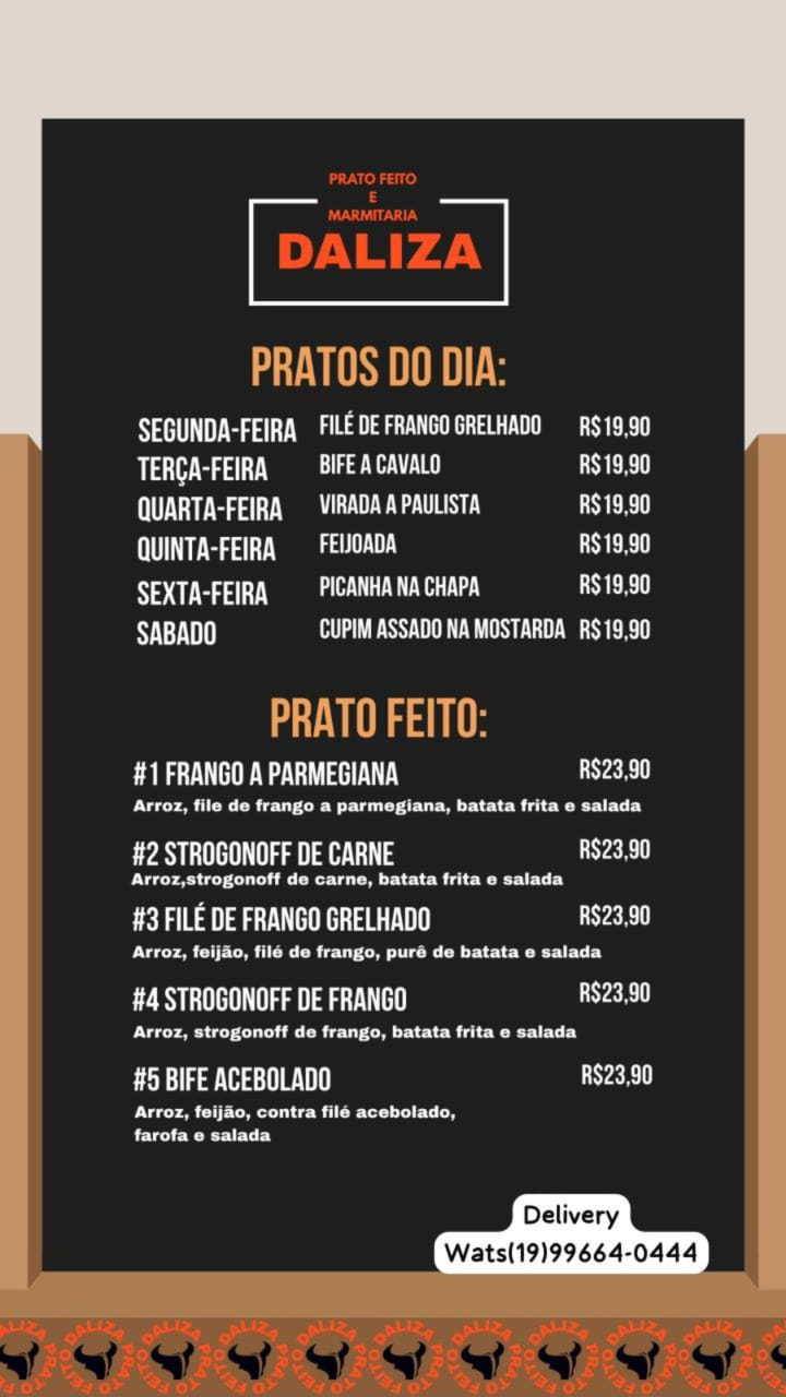 Daliza Prato Feito Ofertas